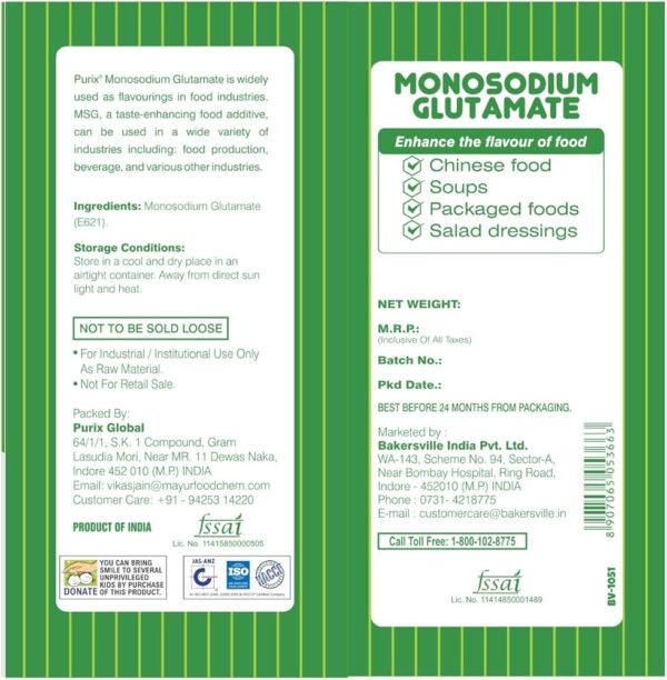 Purix Monosodium Glutamate- msg (500g) - Image 2