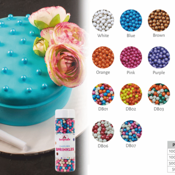 Tasty Craft Dazzling Sprinkles 6mm (100-gm)