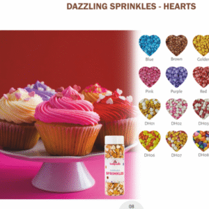 TastyCraft Dazzling Heart Sprinklers (100-gm)